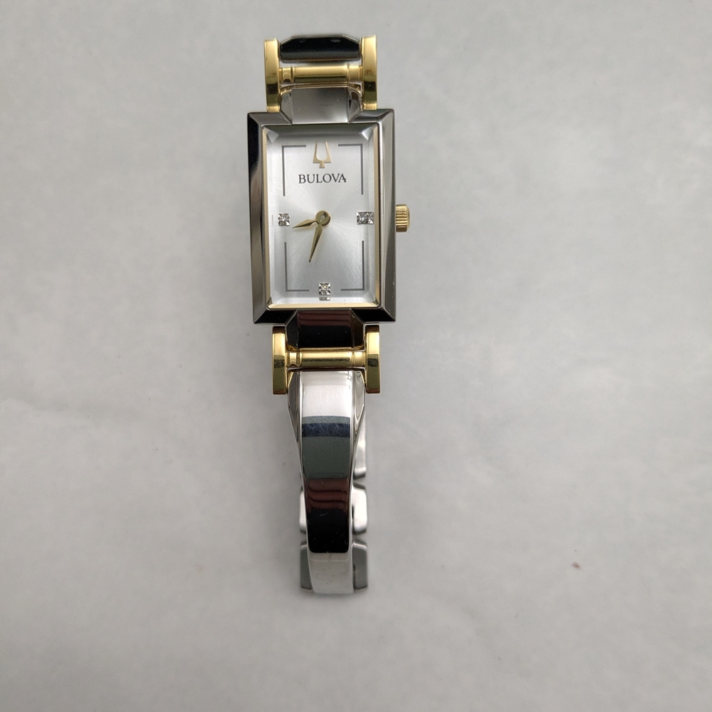 Bulova Women's Silver and Gold Watch